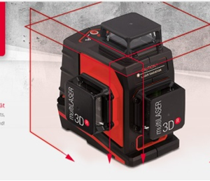 Nivel lazer 3D BMI  ngjyre e kuqe  654-3 DR