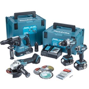 DLX4195JX1 Set me 4 vegla me bateri pa karboncina