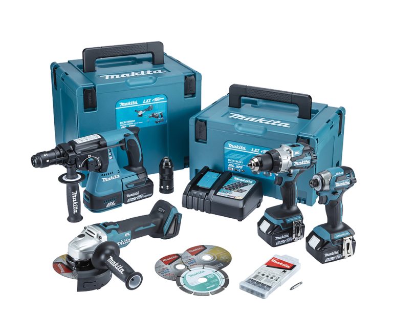 DLX4195JX1 Set me 4 vegla me bateri pa karboncina