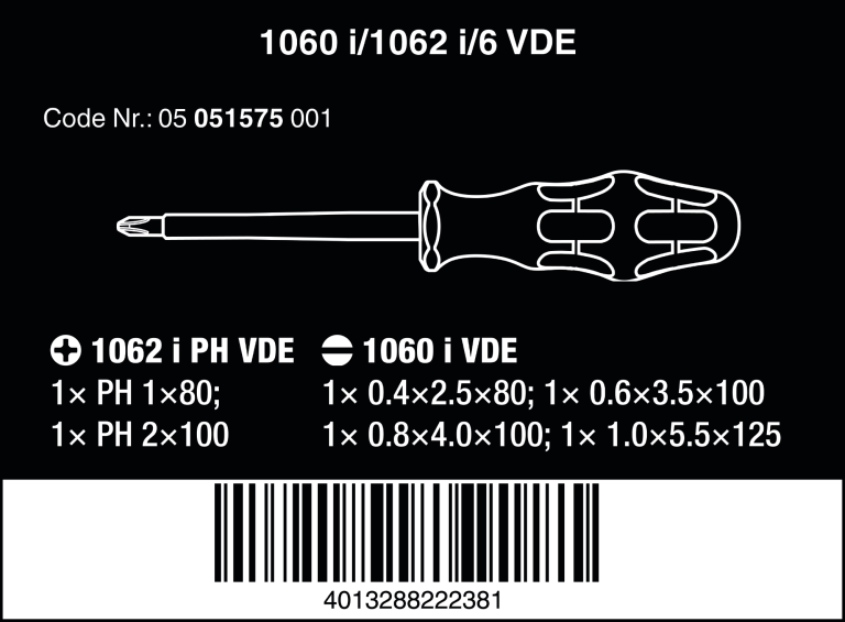 Set kacavida elektrike 6 cope WERA thumbnail 3